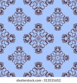 Seamless ornament on background. Wallpaper pattern