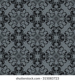 Seamless ornament on background. Wallpaper pattern
