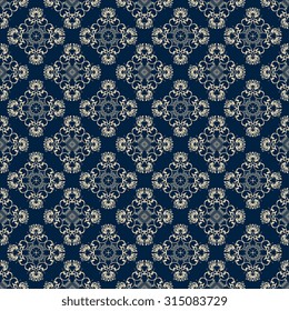 Seamless ornament on background. Wallpaper pattern