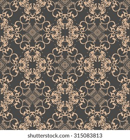 Seamless ornament on background. Wallpaper pattern