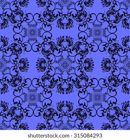 Seamless ornament on background. Wallpaper pattern