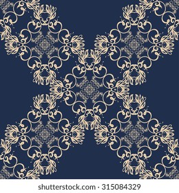 Seamless ornament on background. Wallpaper pattern