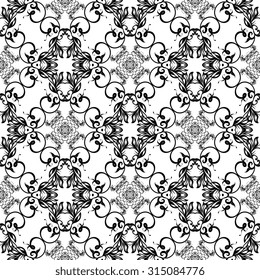 Seamless ornament on background. Wallpaper pattern