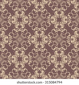 Seamless ornament on background. Wallpaper pattern
