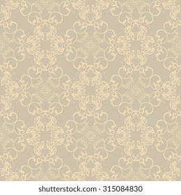 Seamless ornament on background. Wallpaper pattern