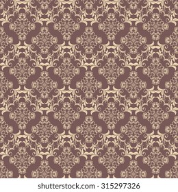 Seamless ornament on background. Wallpaper pattern