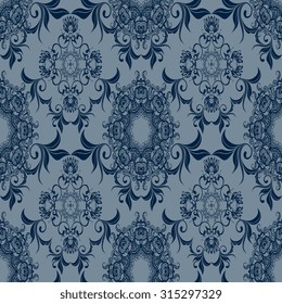 Seamless ornament on background. Wallpaper pattern