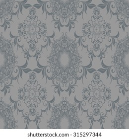 Seamless ornament on background. Wallpaper pattern