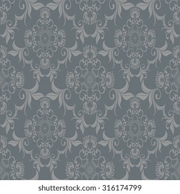 Seamless ornament on background. Wallpaper pattern