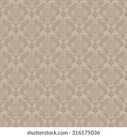 Seamless ornament on background. Wallpaper pattern