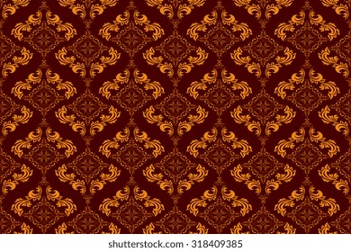 Seamless ornament on background. Wallpaper pattern
