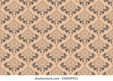 Seamless ornament on background. Wallpaper pattern