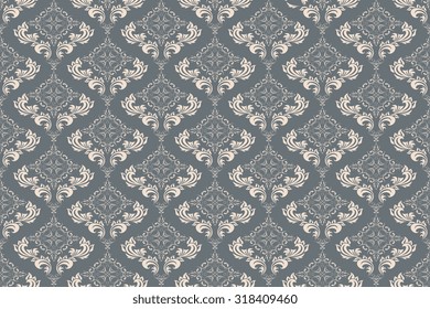 Seamless ornament on background. Wallpaper pattern