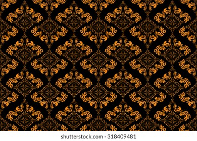 Seamless ornament on background. Wallpaper pattern
