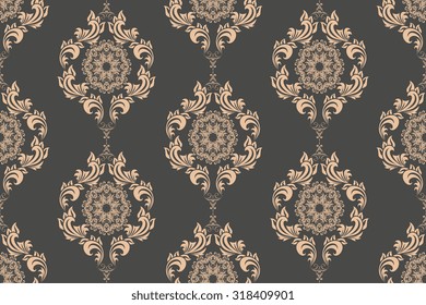 Seamless ornament on background. Wallpaper pattern