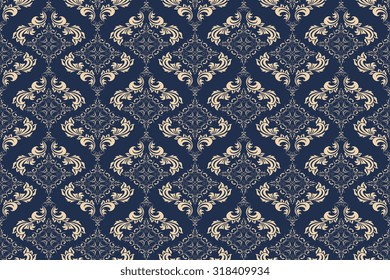 Seamless ornament on background. Wallpaper pattern