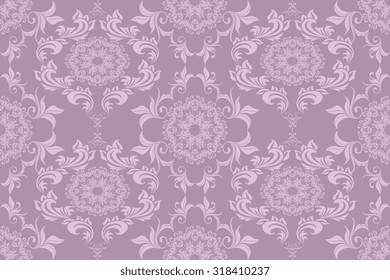 Seamless ornament on background. Wallpaper pattern