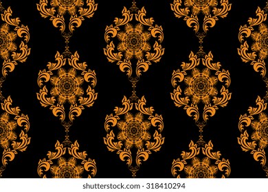 Seamless ornament on background. Wallpaper pattern