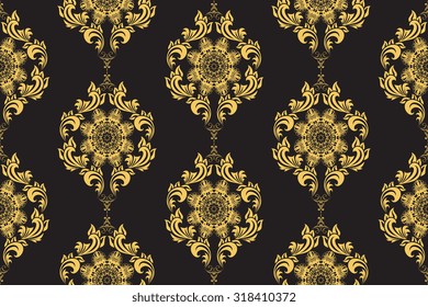 Seamless ornament on background. Wallpaper pattern