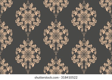 Seamless ornament on background. Wallpaper pattern
