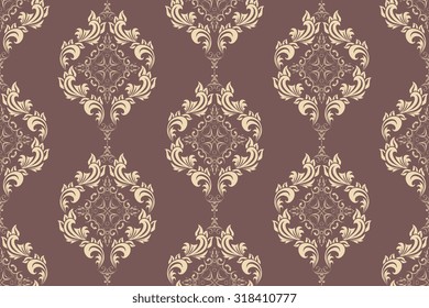 Seamless ornament on background. Wallpaper pattern