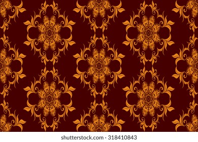 Seamless ornament on background. Wallpaper pattern