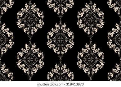 Seamless ornament on background. Wallpaper pattern