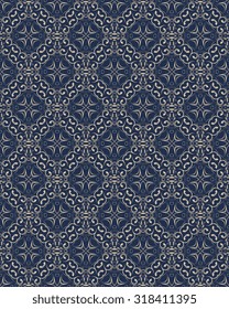 Seamless ornament on background. Wallpaper pattern
