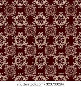 Seamless ornament on background. Wallpaper pattern