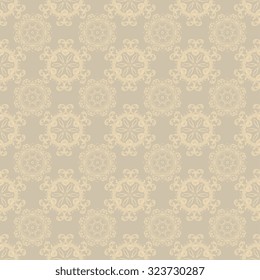 Seamless ornament on background. Wallpaper pattern