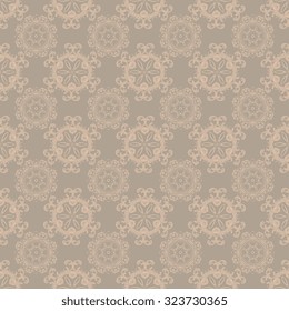 Seamless ornament on background. Wallpaper pattern