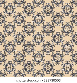 Seamless ornament on background. Wallpaper pattern