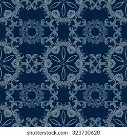 Seamless ornament on background. Wallpaper pattern