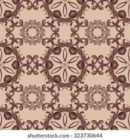 Seamless ornament on background. Wallpaper pattern