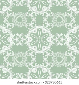 Seamless ornament on background. Wallpaper pattern