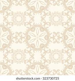 Seamless ornament on background. Wallpaper pattern