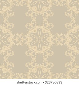 Seamless ornament on background. Wallpaper pattern