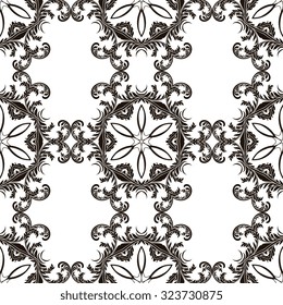 Seamless ornament on background. Wallpaper pattern