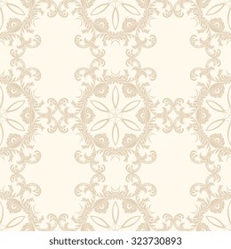 Seamless ornament on background. Wallpaper pattern