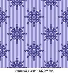 Seamless ornament on background. Wallpaper pattern. Vintage wallpaper