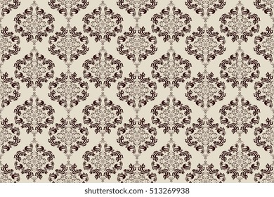 Seamless ornament on background. Wallpaper pattern