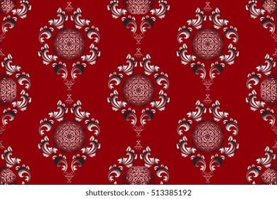Seamless ornament on background. Wallpaper pattern