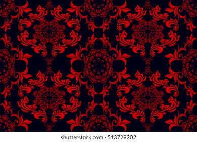 Seamless ornament on background. Wallpaper pattern