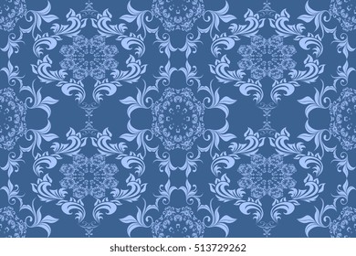 Seamless ornament on background. Wallpaper pattern