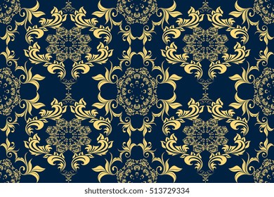 Seamless ornament on background. Wallpaper pattern