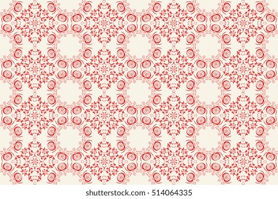 Seamless ornament on background. Wallpaper pattern