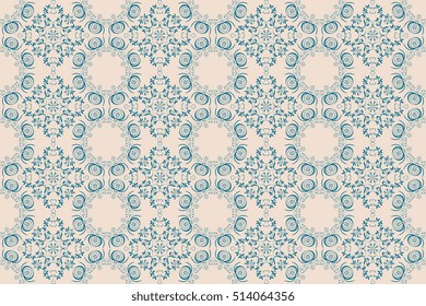 Seamless ornament on background. Wallpaper pattern