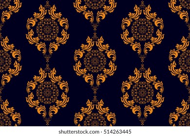 Seamless ornament on background. Wallpaper pattern