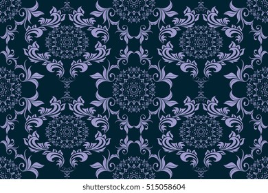 Seamless ornament on background. Wallpaper pattern