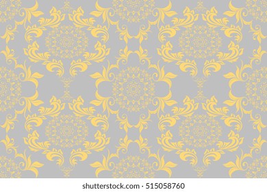 Seamless ornament on background. Wallpaper pattern